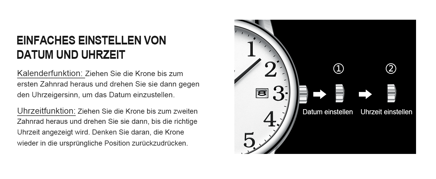 Годинник чоловічий LN LENQIN аналоговий кварцовий білий з датою та сталевим браслетом