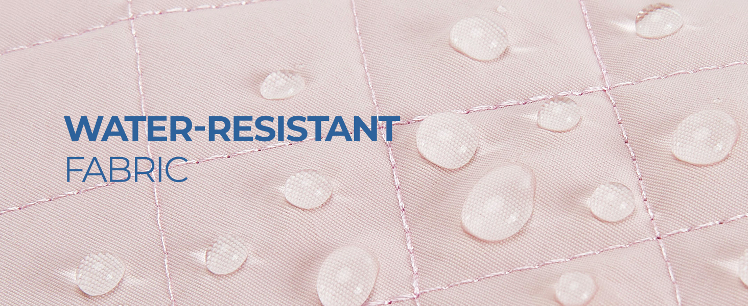 Косметичка для макіяжу BAGSMART, рожева, для подорожей, велика, водонепроникна