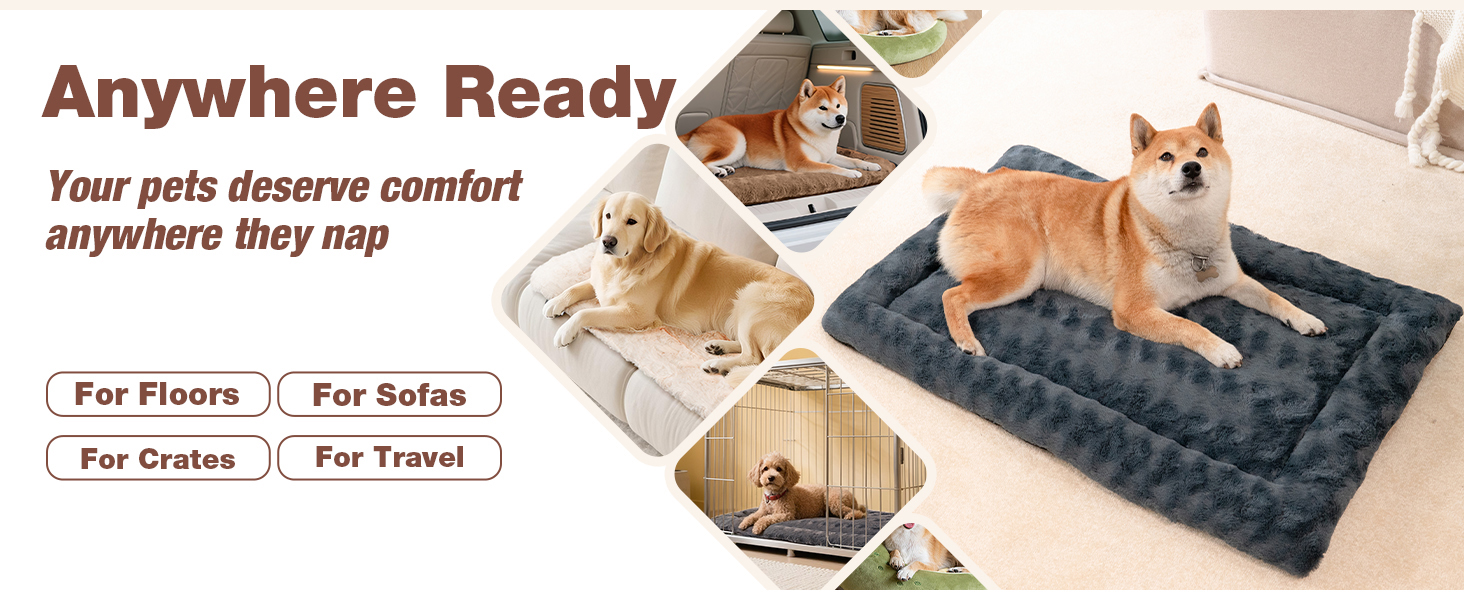 М'яка собача ковдра Mora Pets: зручна та миюча підстилка для собак великих, середніх та маленьких порід, 74 x 46 см, сірий колір