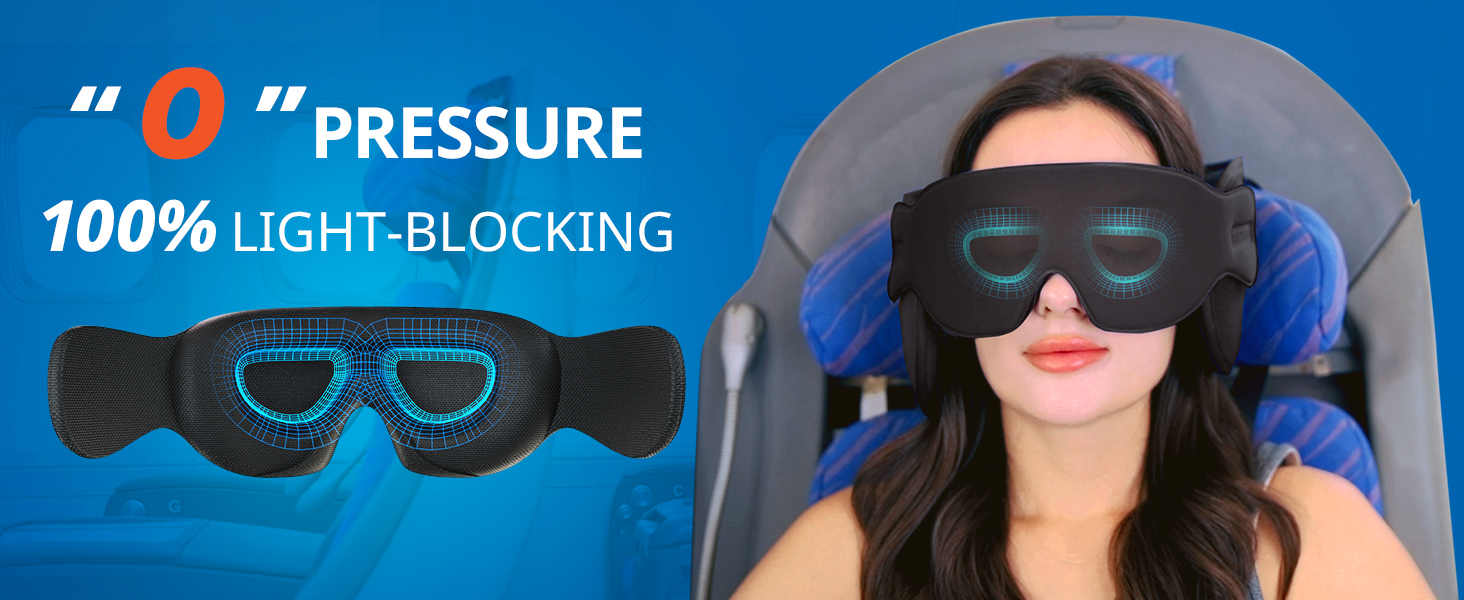 Подушка для шиї в літак з маскою для сну 3D, підтримуюча стрічка 360°, проти нахилу голови, аксесуар для тривалих перельотів, чорна