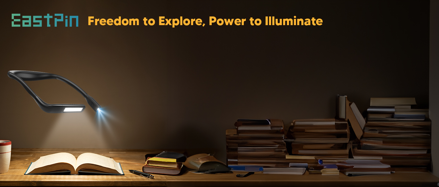 LED лампа на шию для читання та рукоділля Buch - 3 кольори, чорна