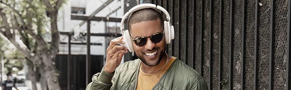 Shure Aonic 40: Бездротові навушники з активним шумозаглушенням, Bluetooth, мікрофон, 25 годин роботи, сумісні з iPhone та Android, білі