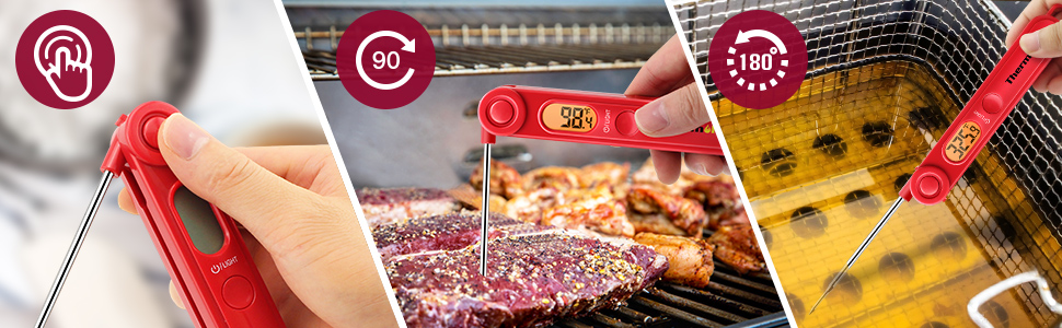 Термометр для м'яса ThermoPro TP03B: цифровий, з довгою голкою, для приготування їжі, гриля, випічки