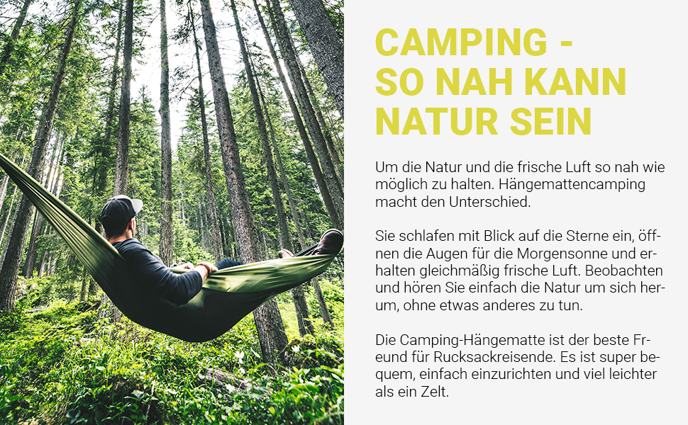 Гамак для кемпінгу MSports Premium Ultraleicht з москітною сіткою | Максимальне навантаження 250 кг, дихаючий матеріал (срібно-сірий)