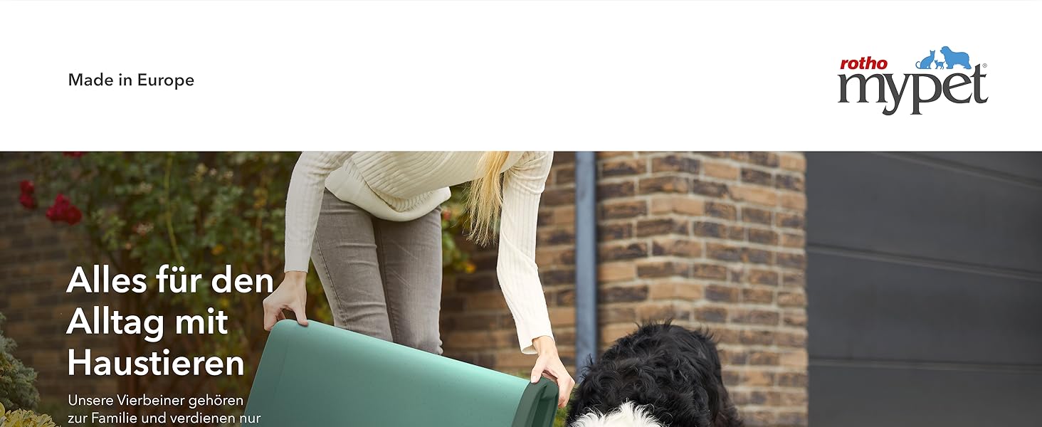 Контейнер для корму Rotho Cody 25л з кришкою та дозатором, пластик PP, BPA Free, 25л (33,0 x 25,0 x 46,3 см)
