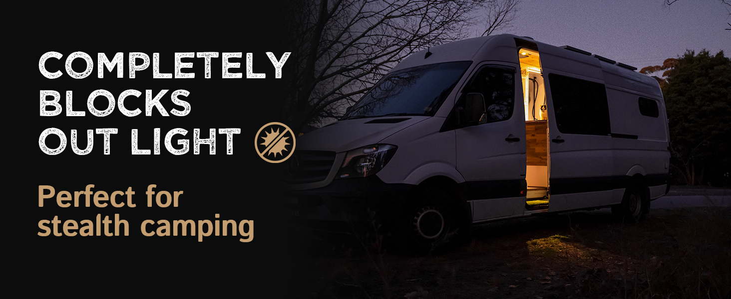 Ізольована затемнююча шторка для дверей Mercedes Sprinter (2007-сьогодні) Living in a Bubble – сонцезахист і комфорт для вашого кемпера