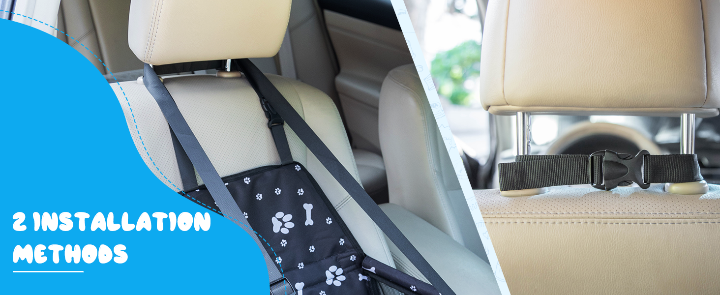 Автомобільний крісло-переноска для собак та котів Nobleza, 40x34x25 см, чорний