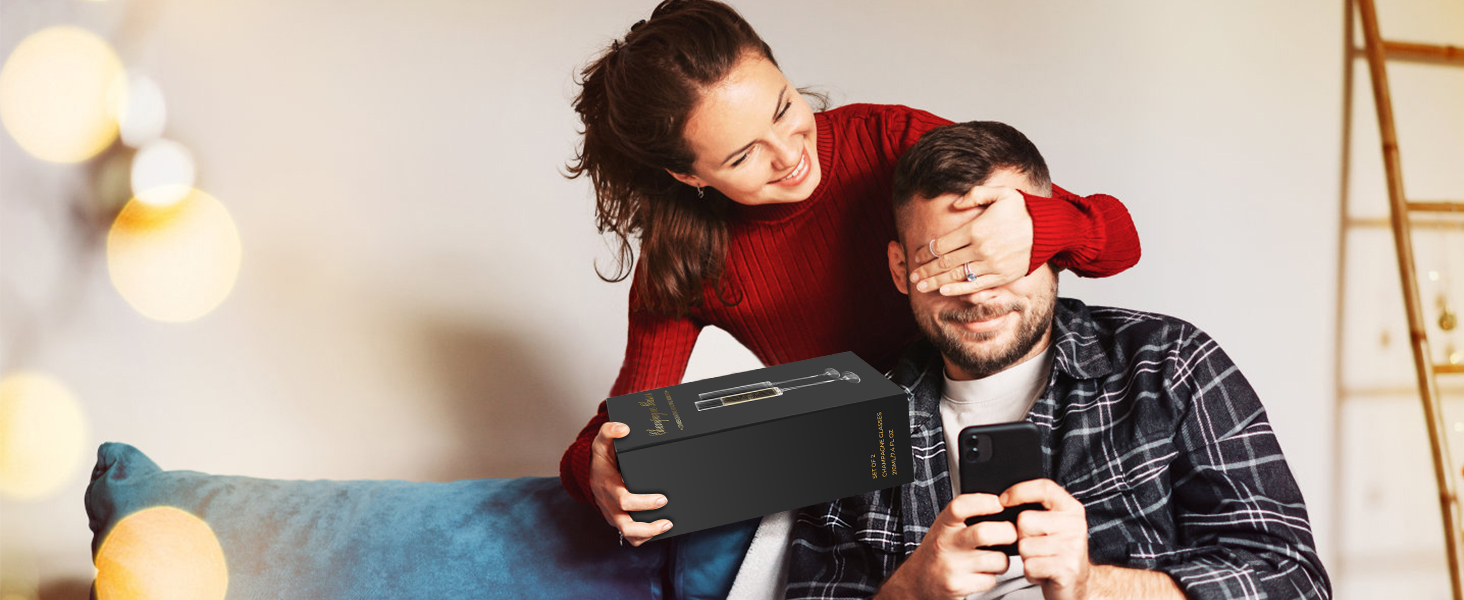 Набір елегантних келихів для шампанського Qulable - 2 шт.