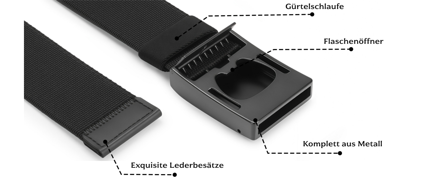 Тактичний чоловічий пояс BESTKEE, 3.8 см, регульований нейлоновий пояс з металевою пряжкою, чорний, розмір M (91-105 см)