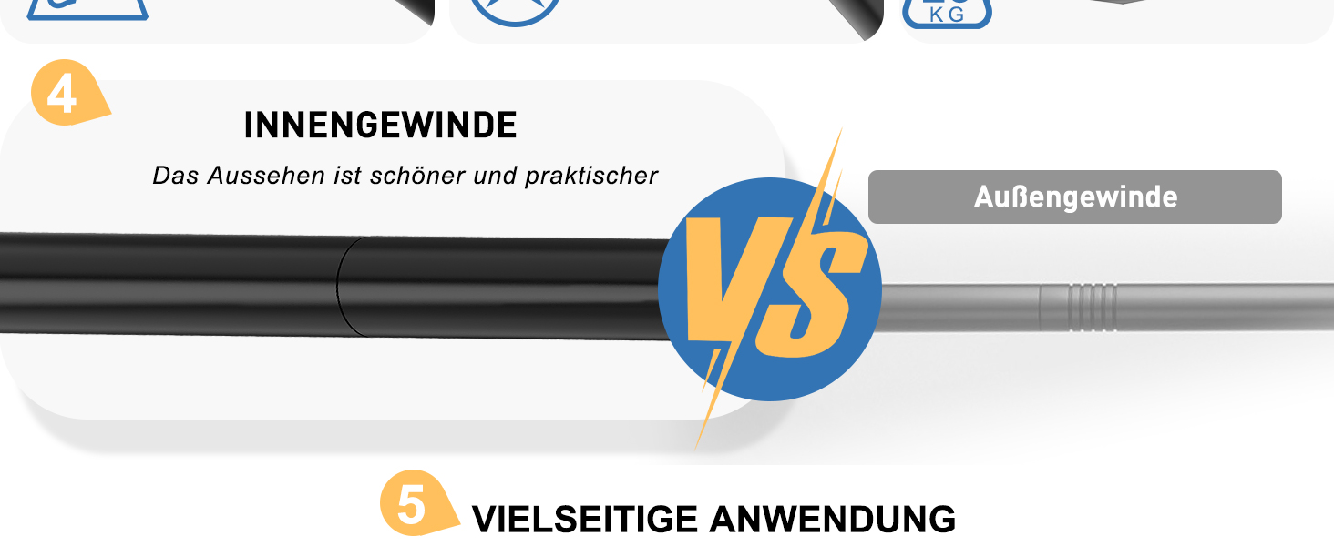 Штанга для штор без свердління, 48-119.4 см, телескопічна, кріпиться без свердління, чорна. Підходить для душу та штор. 1 шт.