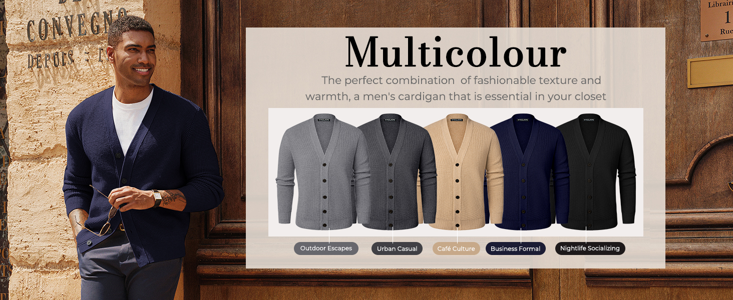 Чоловічий кардиган PJ PAUL JONES з в'язаним візерунком