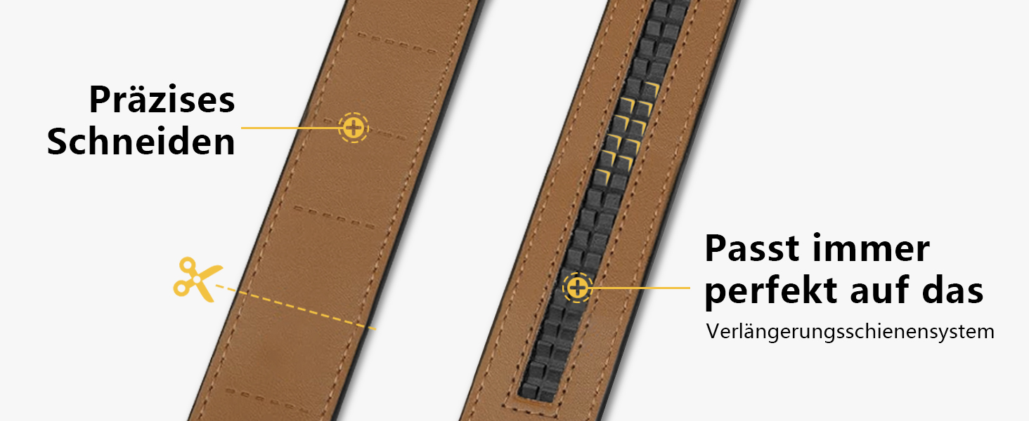 Чоловічий шкіряний ремінь LAKIDAY з автоматичною застібкою, 35 мм, чорний, регульований, 125 см