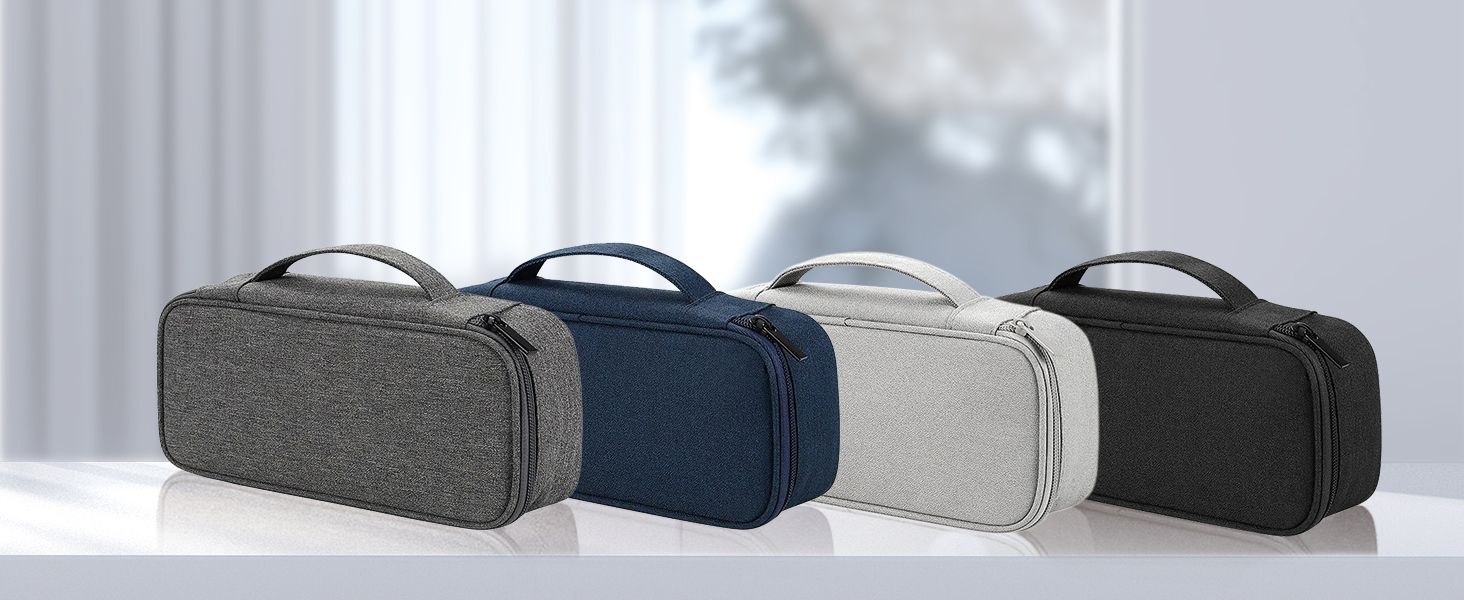 Органайзер для електроніки Arae Elektronik Organizer Tasche Kabel Tech Pouch - міцний чохол для зберігання кабелів та гаджетів з вологозахистом, легкий, для подорожей та повсякденного використання, чорний, великий (L)