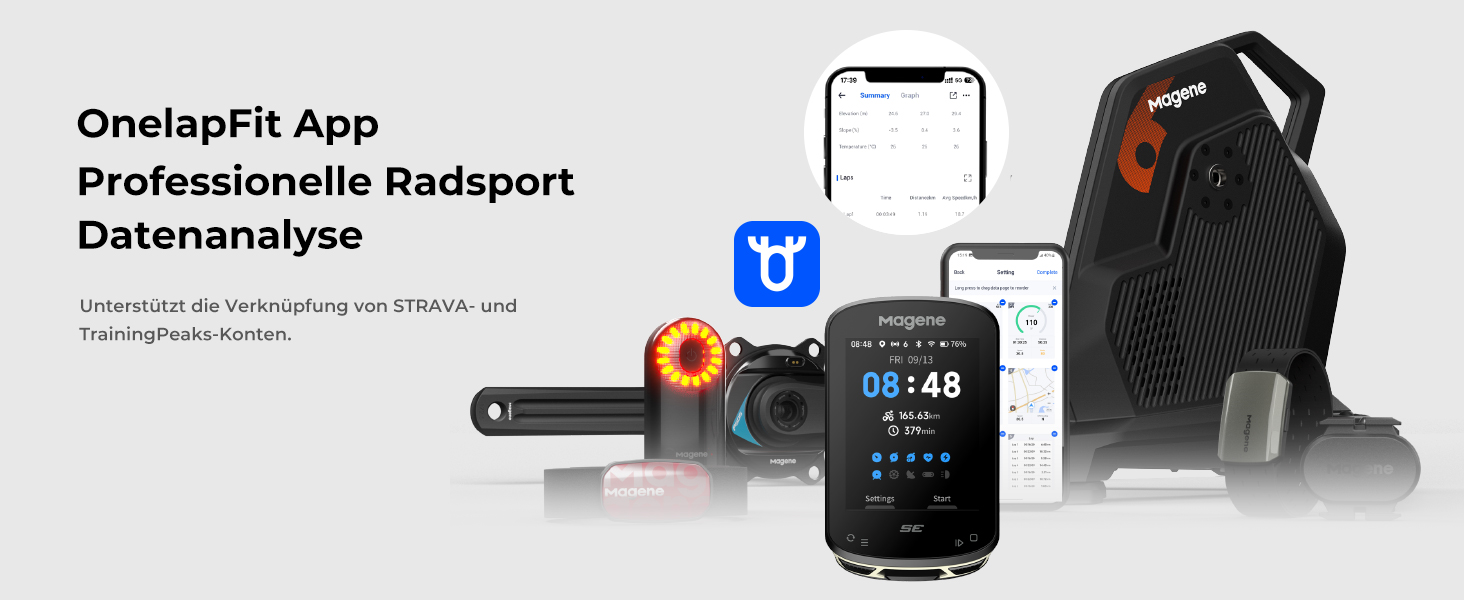 Велокомп'ютер Magene C506SE GPS з кольоровим дисплеєм 2,4'', водонепроникний, WiFi та Bluetooth, навігація, налаштовувані дані, 11 мов