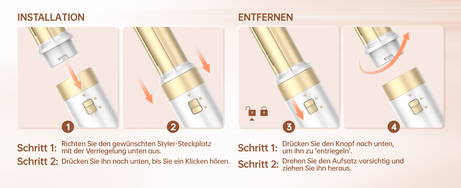 Webeauty Airstyler 7-в-1: фен-щітка, плойка, випрямляч, 110000 об/хв, 25 м/с, 500 млн негативних іонів, білий