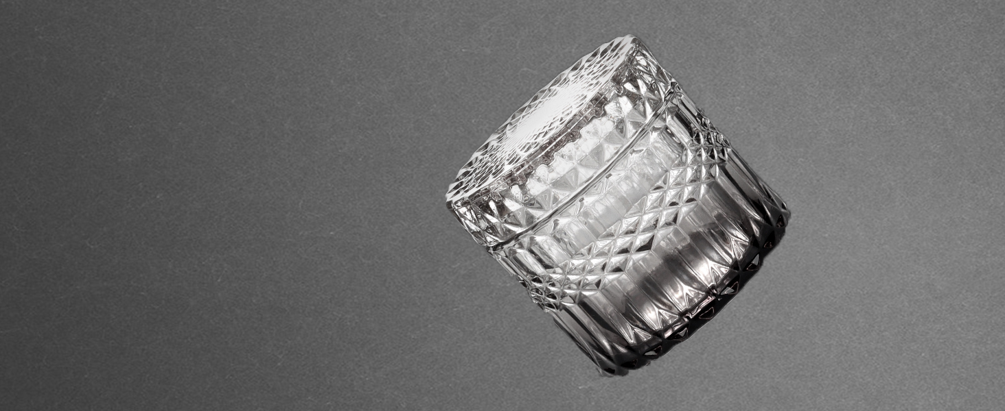 Набір аксесуарів для ванної кімнати зі скла, 5 шт. (мильниця, дозатор мила, стакан, тримач для зубних щіток, контейнер для ватних паличок), чорний