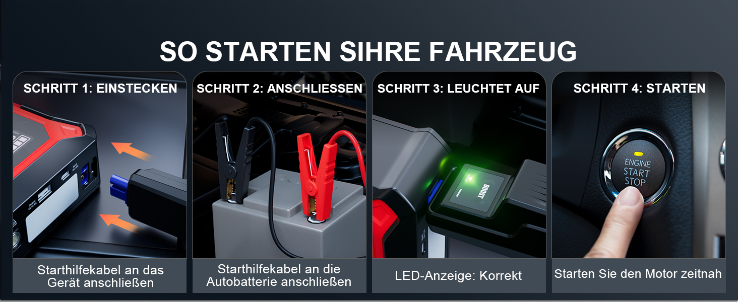 Powerbank з компресором GOOLOO A3 для автомобіля 12V (до 9.0L бензин/6.5L дизель), 3000A, 150PSI, LED дисплей