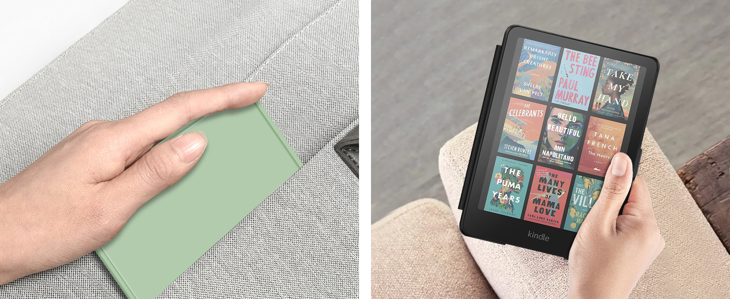 Чохол Fintie для Kindle Paperwhite 12-го покоління (2024/2025) - Jade Green, з авто-ввімкненням/вимкненням