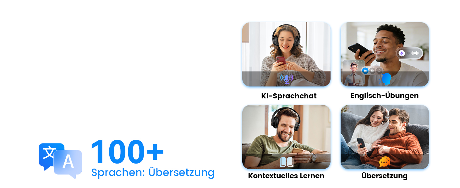 Навушники бездротові 1Mii AI Y8+ Bluetooth 6.0 з активним шумозаглушенням LDAC, 100 годин роботи, бежеві
