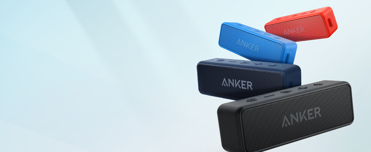 Портативна Bluetooth колонка Anker SoundCore 2, Чорна: потужний звук, глибокий бас, 24 години роботи, водонепроникність IPX7, сумісна з iPhone, Galaxy