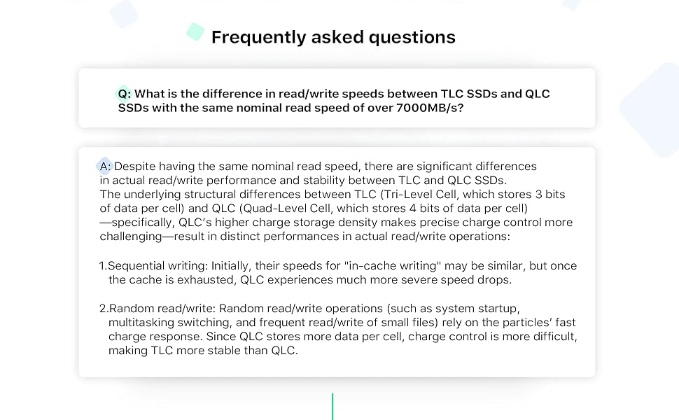 SSD 1TB NVMe PCIe 4.0 M.2 2280 для ігор та комп'ютера, швидкість до 7400 МБ/с, 3D NAND TLC, внутрішній накопичувач
