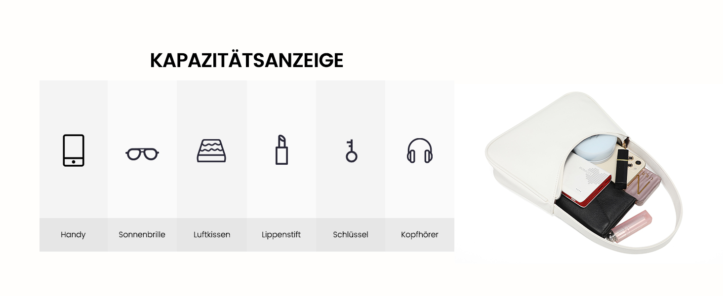 Сумка жіноча LOVEVOOK міні клатч через плече, біла екошкіра - для побачень, вечірок, покупок