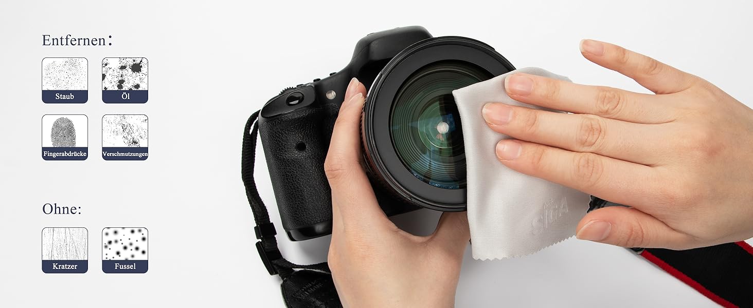 Мікрофібра для чищення окулярів та екранів Mr.Siga (6 шт.) - 15x18 см, Marine/Grey