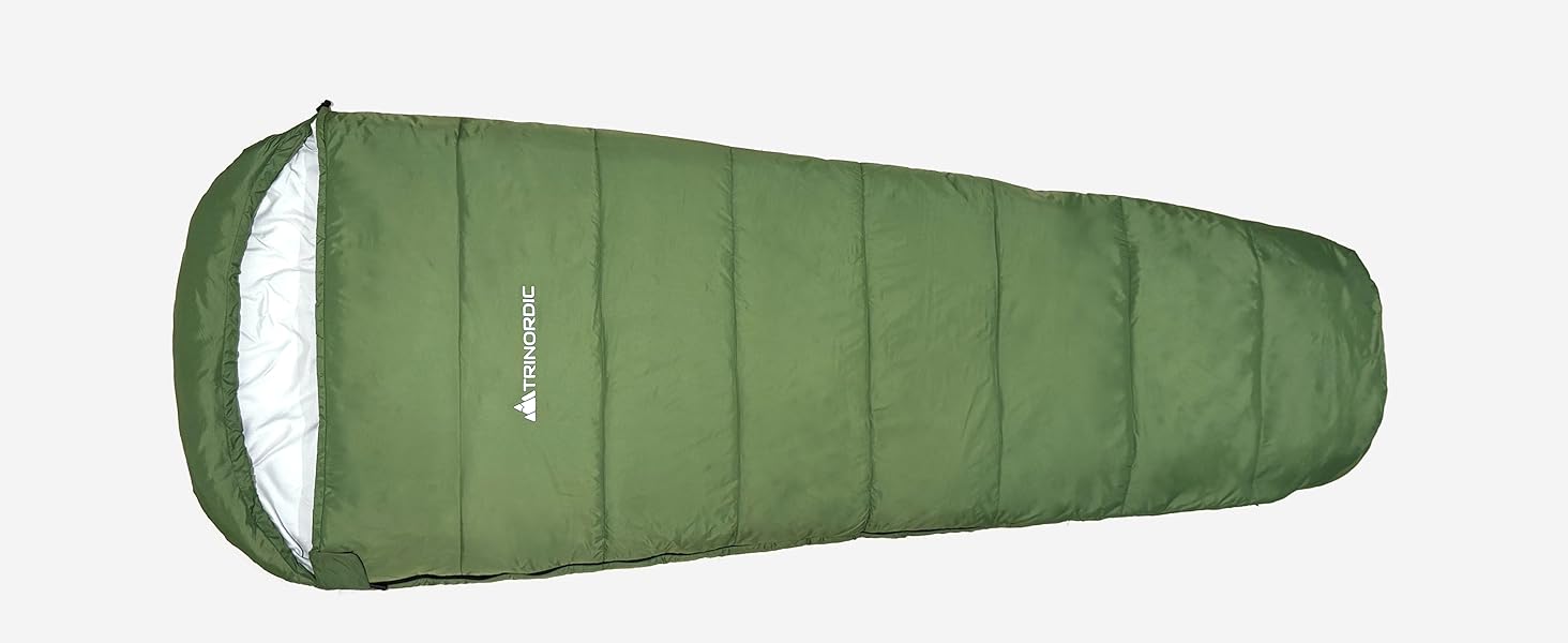 Легкий літній спальний мішок XL – 900г, компактний, з антизастрягаючим блискавкою – мумієподібний спальник для дорослих, для кемпінгу, трекінгу та байкпакінгу