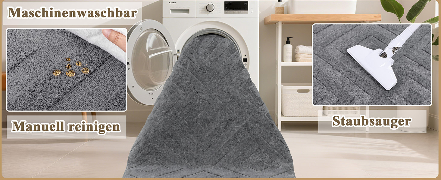 Килимок для вітальні SHACOS з коротким ворсом, сірий, 120 x 160 см. Геометричний килим з 3D ефектом, антиковзаюча підкладка, для спальні, їдальні