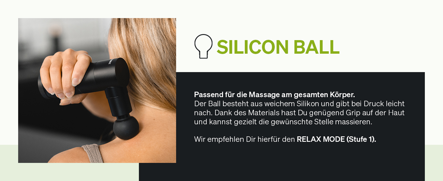 BLACKROLL® Масажер для м'язів та фасцій Fascia Gun - Міні масажер з USB-C, 4 насадки, 4 рівні інтенсивності, для зняття болю та розслаблення