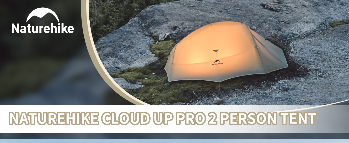 Намет Naturehike Cloud Up Pro 2 особи, експедиційний, вітро- та водонепроникний, хакі