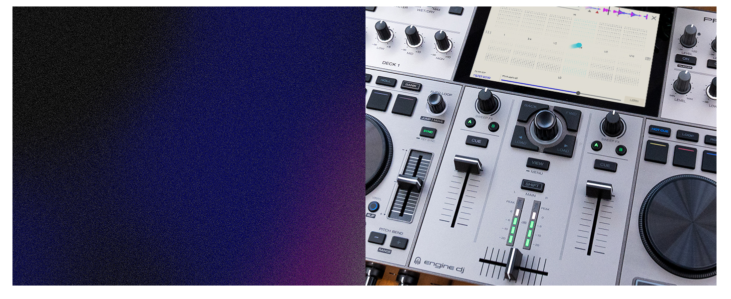 Denon DJ PRIME GO+ - Портативний DJ контролер та мікшер з розділенням STEM, 2 деки, Wi-Fi, Bluetooth, керування світлом, 7