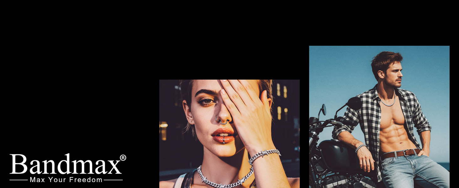 Чоловічий шкіряний браслет Bandmax з плетінням, чорний. Магнітна застібка, регульована довжина 19/21/23 см. Аксесуар для чоловіків у стилі вікінг.