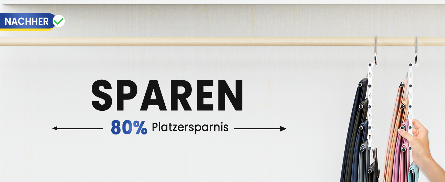 Фальшбугель для штанів DAMITA - 2 шт. (білий) - фальшбугель, органайзер для шафи, штани, джинси, спідниці, шарфи, для жінок та чоловіків