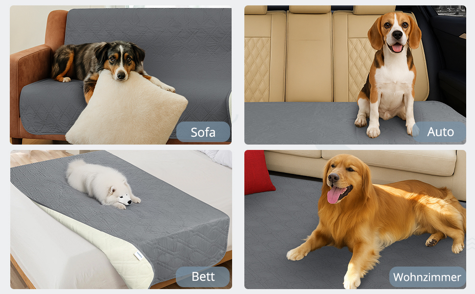 Водонепроникний килимок для собак Luvore, захист дивану та ліжка, 137x208 см