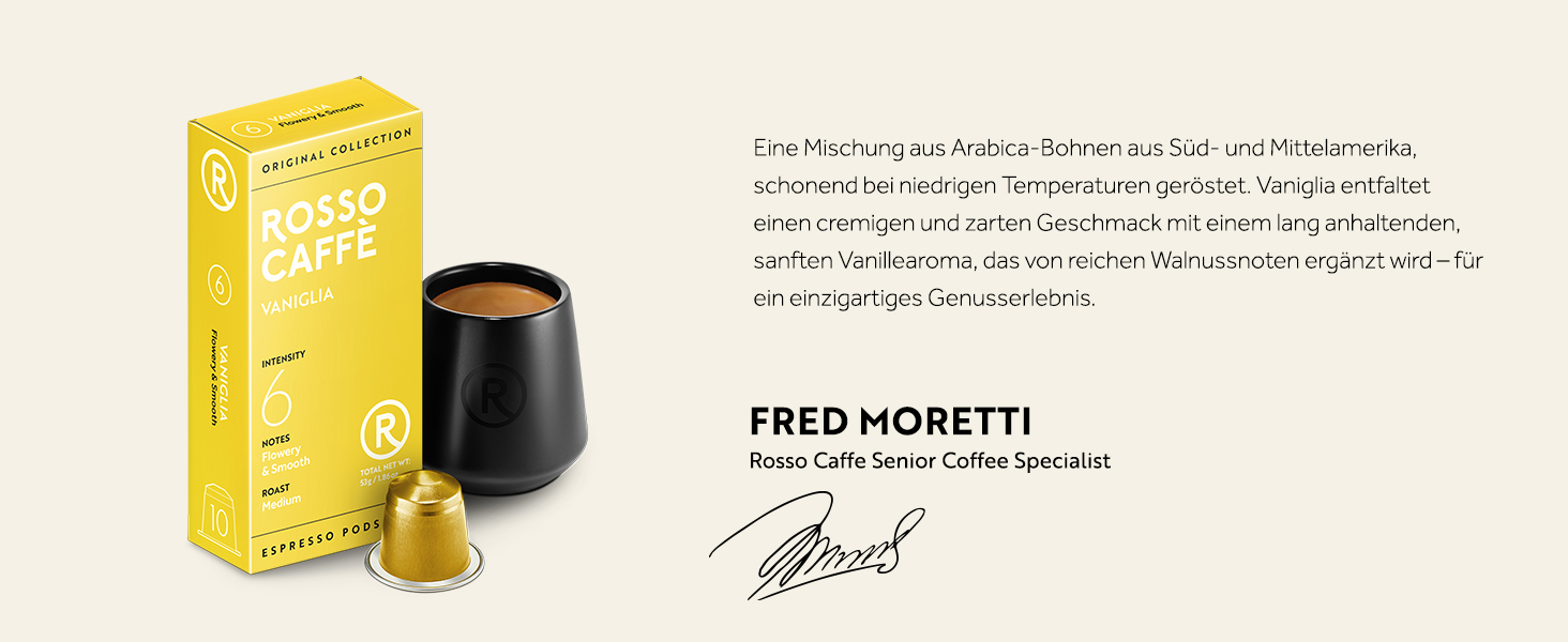 Капсули кави ROSSO CAFFÈ Nespresso, 120 шт. Аромакава, набір з 3 преміум смаків, сумісні з Nespresso, 120 шт.