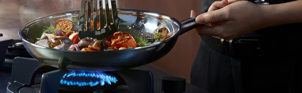 WMF Profi Resist Induction Fry Pan - 24cm, Scratch-Resistant, Oven-Safe, Stainless Steel Handle, Non-Stick Coating