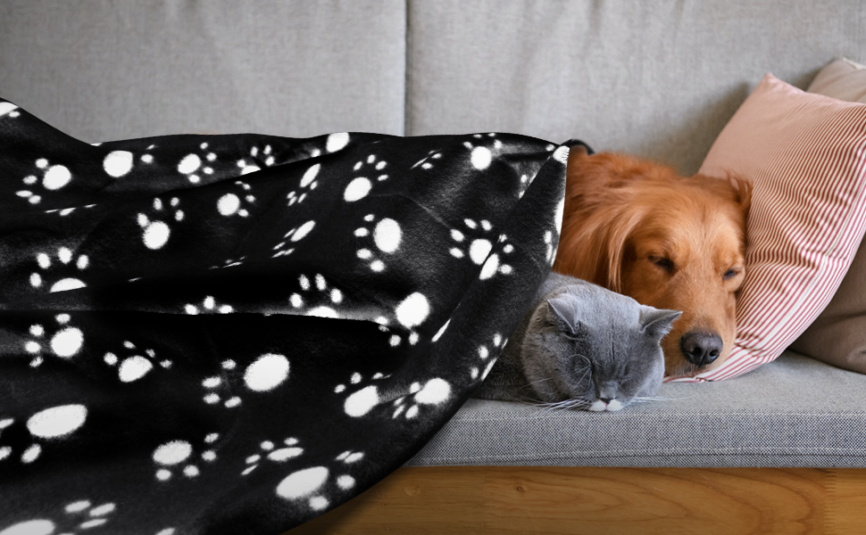 М'яка флісова підстилка для собак і котів Nobleza, 75x75 см (120x100), чорна