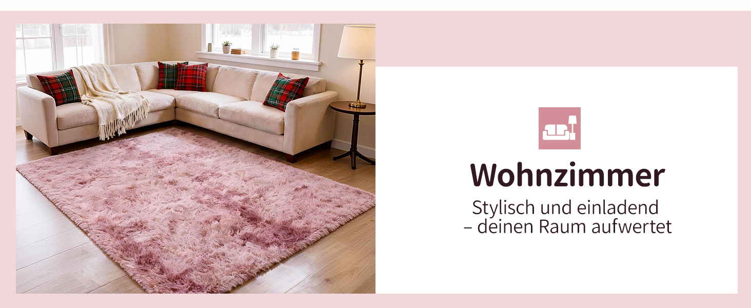 Килим круглий 100 см, миючий, антиковзний, високий ворс, для дитячої кімнати, м'який плюшевий килим (Батік Рожево-ліловий, 160x230 см, прямокутний)