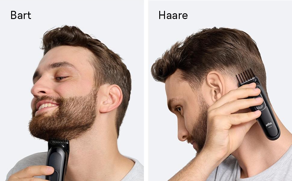 Braun Multigroom Series 3 AIO3545 – Триммер 8-в-1 для бороди, волосся та тіла, чорний