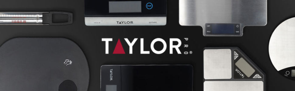Кухонні ваги Taylor Pro: точні, круглі, з цифровим дисплеєм, нержавіюча сталь, 5 кг, функція тарування