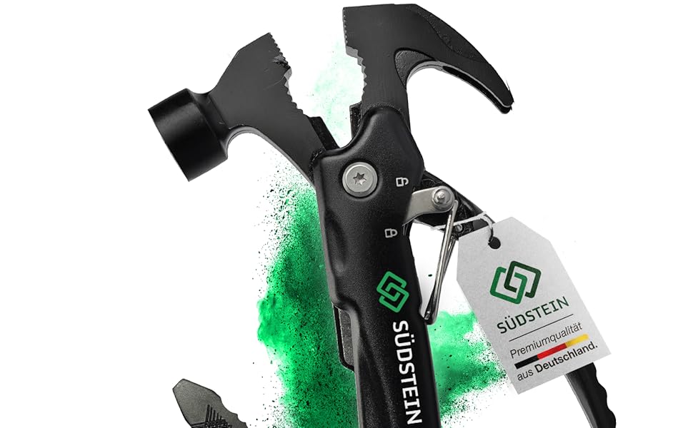 12-в-1 Багатофункціональний інструмент з молотком, викруткою та іншим – Прекрасний подарунок для чоловіків у подарунковій упаковці