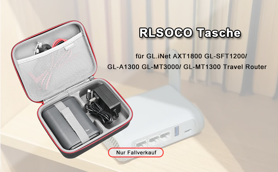 Чохол для роутерів GL.iNet GL-SFT1200, GL-MT3000, AXT1800, GL-BE3600, GL-A1300 (мобільний, для подорожей)