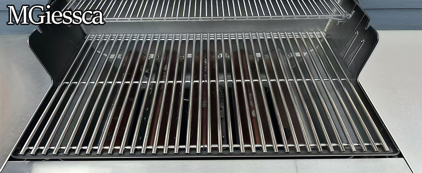 Решітка для гриля Weber Spirit 300 Series (7638), суцільна чавунна решітка, сумісна з E310, E320, E330, SP310, Genesis Silver B/C, замінна решітка для Weber II 300