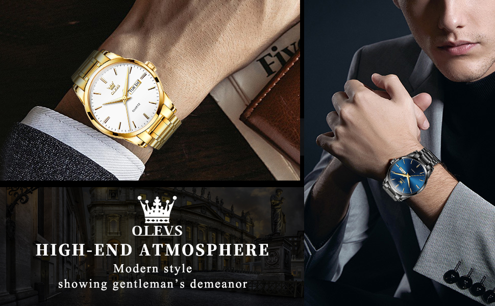 Чоловічий скелетон-годинник OLEVS 6898: кварцовий спортивний годинник з колесом гоночного авто, водонепроникний, сталь, чорний з золотом