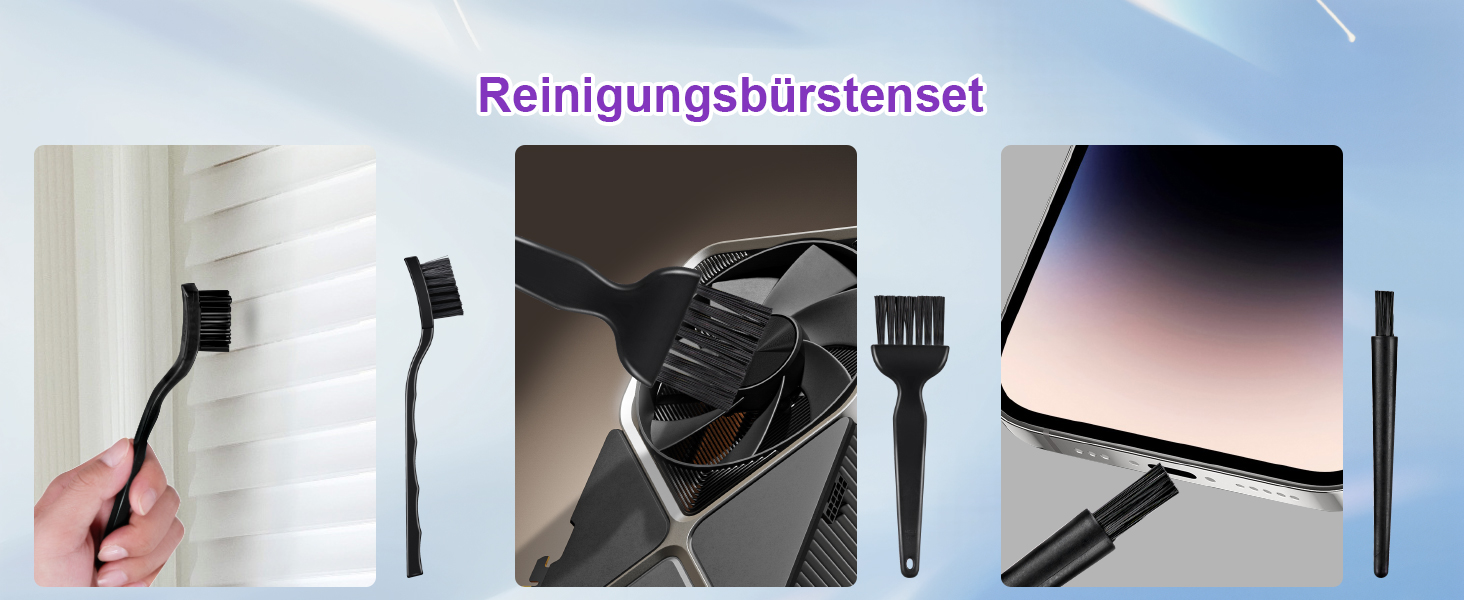 Бездротовий ручний пилосос RABIGALA 4-в-1, 25000PA, акумуляторний, для автомобіля та дому, електропілювач, фіолетовий