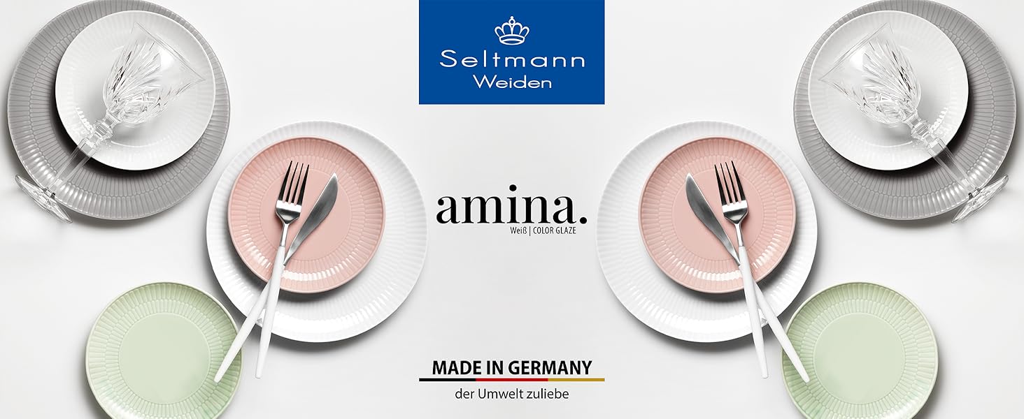 Сервіз столовий Seltmann Weiden Amina, 12-ти частинний, білий