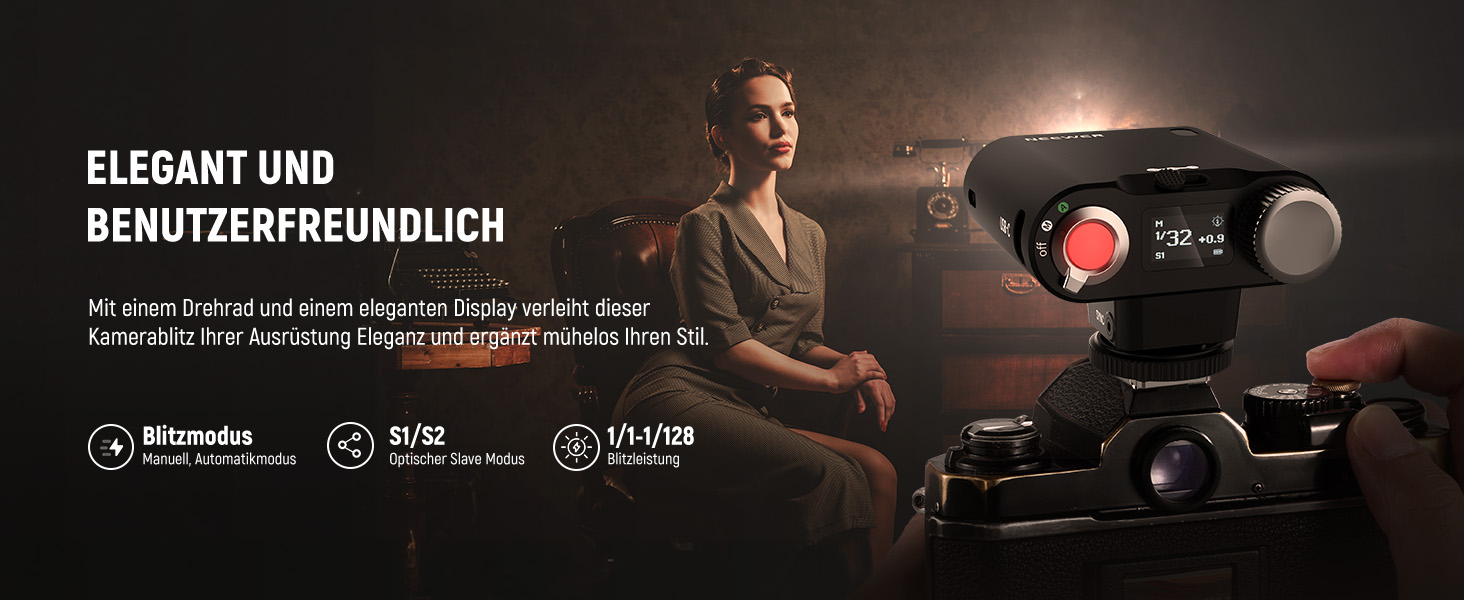 Спалах для камери NEEWER Z160: сумісний зі Canon, Nikon, Panasonic, Olympus, Pentax та іншими DSLR/цифровими камерами