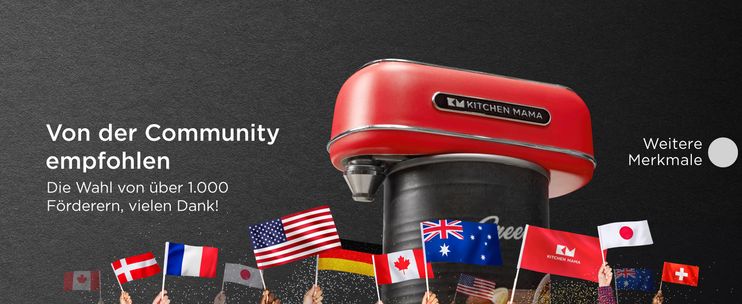 Електричний відкривач для консервів Kitchen Mama Orbit One, USB-C, автоматичний, професійна сталь, гладкий зріз, чорний