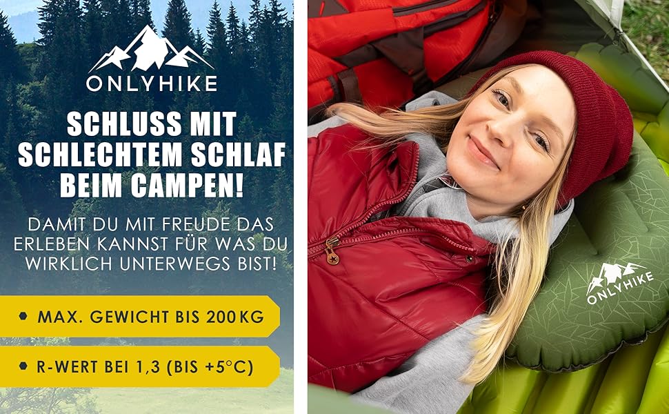 Ультралегка туристична ізомат для кемпінгу, 500 г, компактна спальна туристична матраcка для відпочинку на природі, зелена